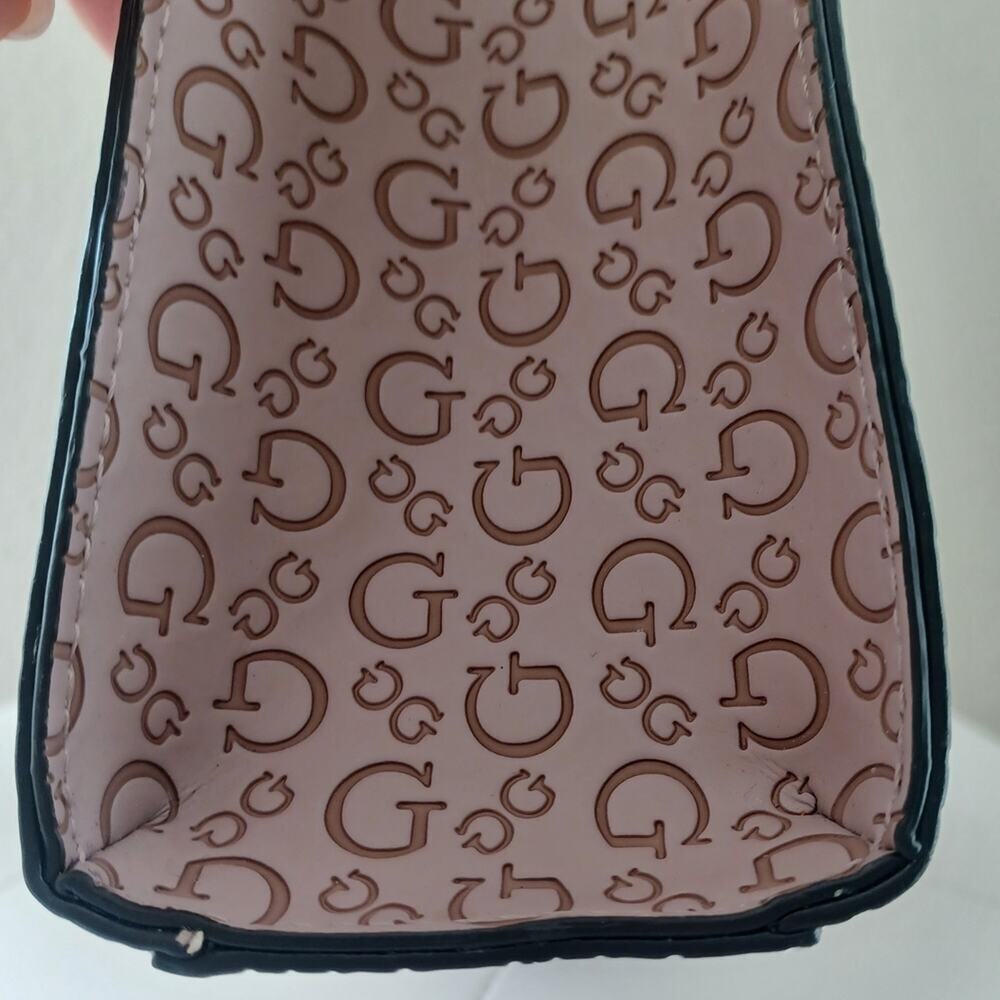 GUESS 90s Monogram Mini Tote Dusty Pink NWOT Vintage Y2K - Picture 9 of 11